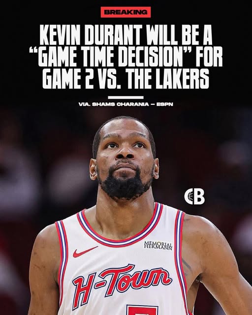 BREAKING: Kevin Durant Questionable for Game 2 vs. Los Angeles Lakers with Deep Patellar Tendon Bruise
