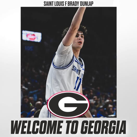 Saint Louis Transfer Brady Dunlap Commits to Georgia, Sharpshooting Forward Adds Depth with Two Years of Eligibility Remaining