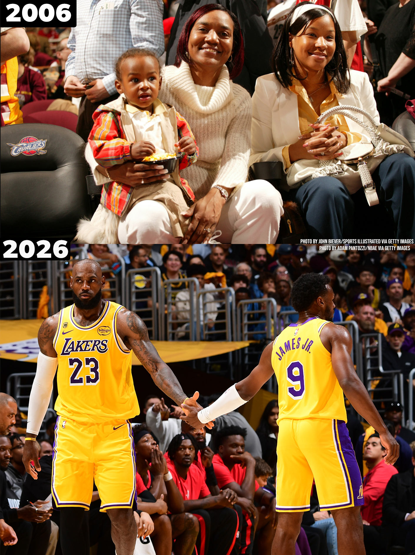 THREE GENERATIONS OF HISTORY: GLORIA JAMES WITNESSES SON LEBRON AND GRANDSON BRONNY SHARE NBA PLAYOFF STAGE IN UNPRECEDENTED FAMILY MOMENT 🚨