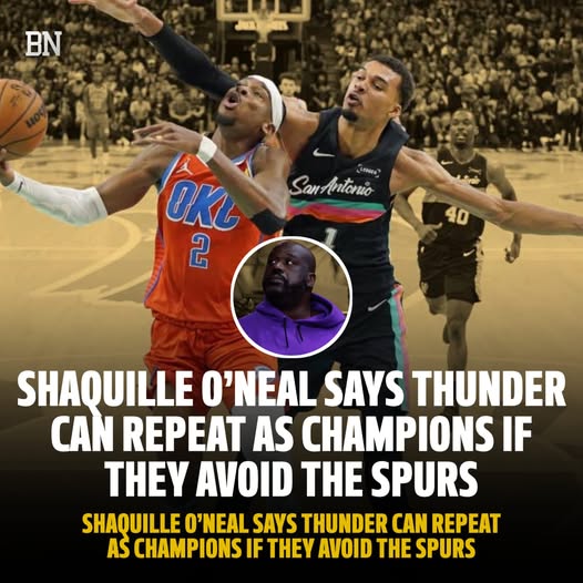 Shaq is well aware that the Spurs aren’t the least bit intimidated by the defending champions.