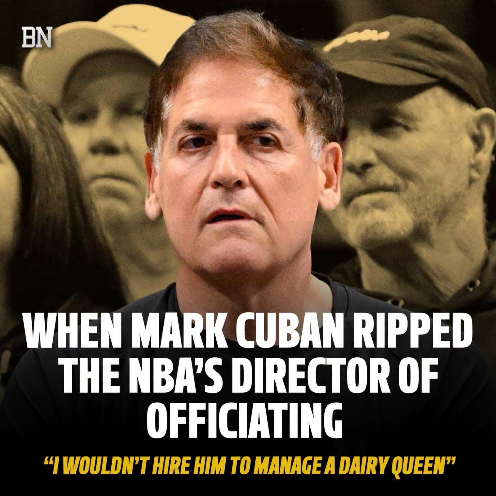 Mark Cuban was hit with a $500,000 fine by the NBA for his outspoken criticism of the league’s officiating.