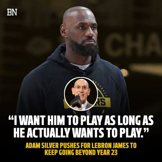 NBA Commissioner Adam Silver is confident that LeBron James will return for the next season and wants him to continue playing in the NBA for as long as he desires.