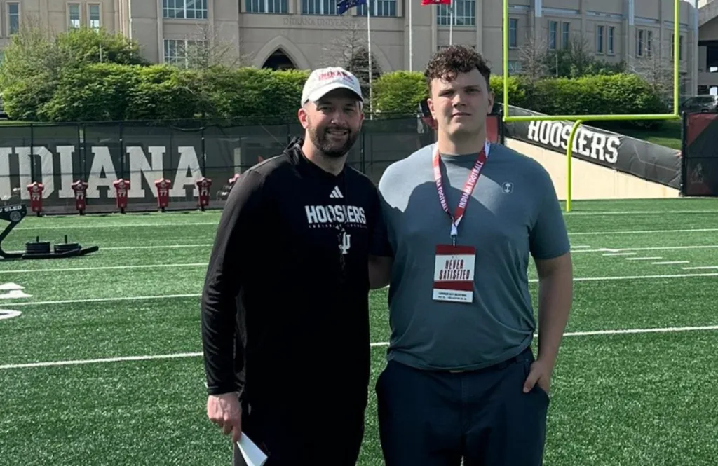 Class of 2027 offensive tackle Conner Rutherford includes IU football in final four