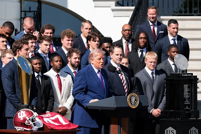 Indiana Hoosiers football team honored by Trump at White House after historic championship win