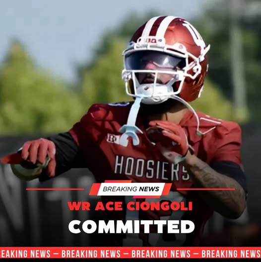 Former Indiana WR Ace Ciongoli has committed to the Ohio State Buckeyes football!