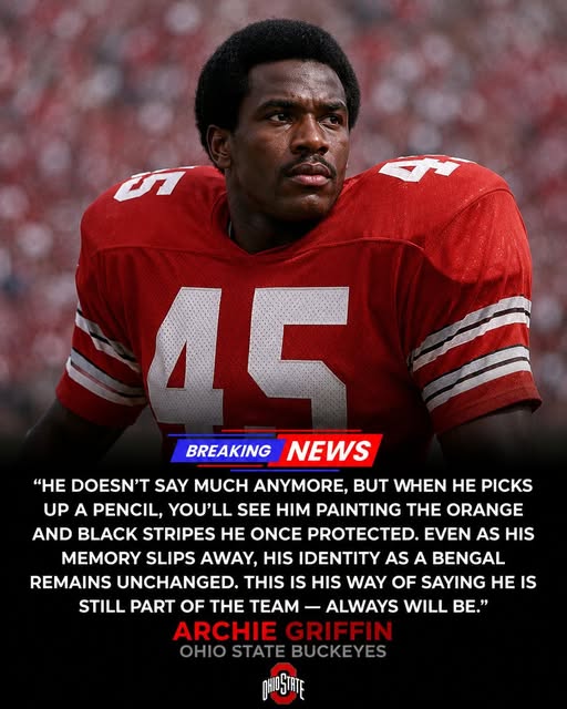 Ohio State Buckeyes Hall of Fame Legend Diagnosed with Dementia – Unable to Communicate, Yet Still Draws the Scarlet and Gray He Proudly Wore on His Chest for a Lifetime