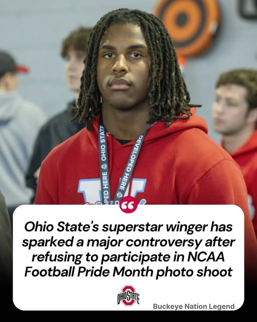 Ohio State Star’s Pride Month Photo Shoot Refusal Ignites Firestorm, Divides Fans and Locker Room Across College Football