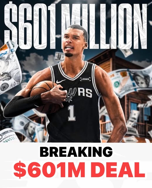 🚨 BREAKING: San Antonio Spurs reportedly set to lock in Victor Wembanyama on historic 10-year, $502M extension that could soar to $601M — richest contract in NBA history 🚨