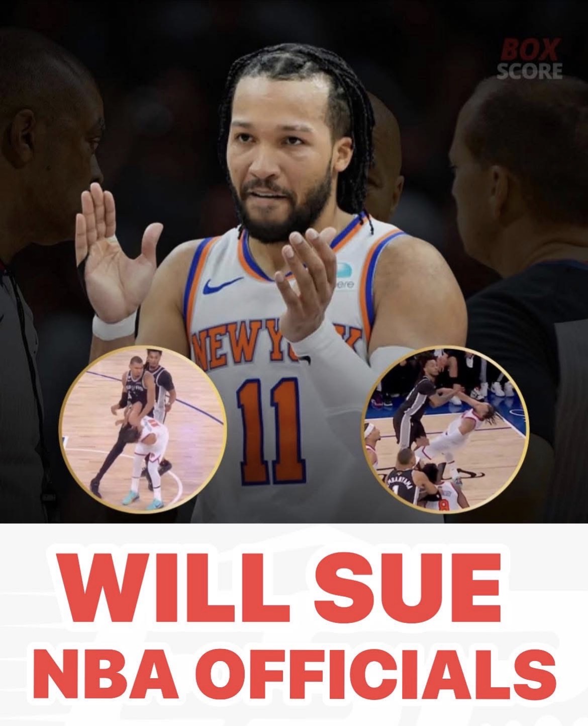 BREAKING: Knicks Star Jalen Brunson Reportedly Preparing Legal Action Against NBA Officials Over Missed Calls in Spurs Series
