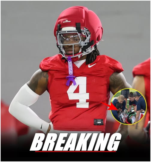 Ohio State Practice Halted After Buckeyes Star Collapses During Speed Drill, Leaving Teammates and Coaches in Shock