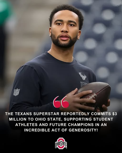 C.J. Stroud’s Stunning $3 Million Move Has the NFL Talking as Houston Texans Star Gives Back to Ohio State