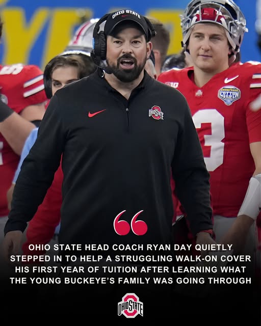 RESPECT: Ryan Day Steps Up to Cover Struggling Ohio State Walk-On’s Tuition — But What He Told Him Afterward Made the Gesture About More Than Money