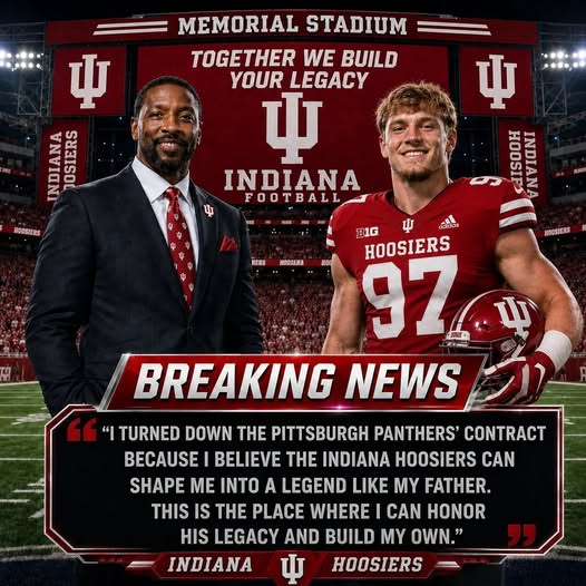 BREAKING: Hall of Famer’s Son Picks Indiana Over Multiple NCAA Opportunities, Believing Hoosiers Can Unlock His Potential and Launch His Own College Football Legacy