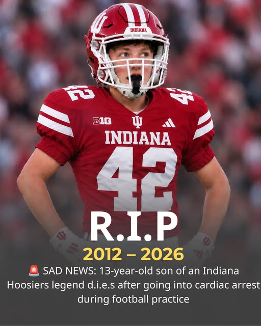 BREAKING: 13-Year-Old Son of Indiana Hoosiers Legend Dies After Suffering Cardiac Arrest During Football Practice