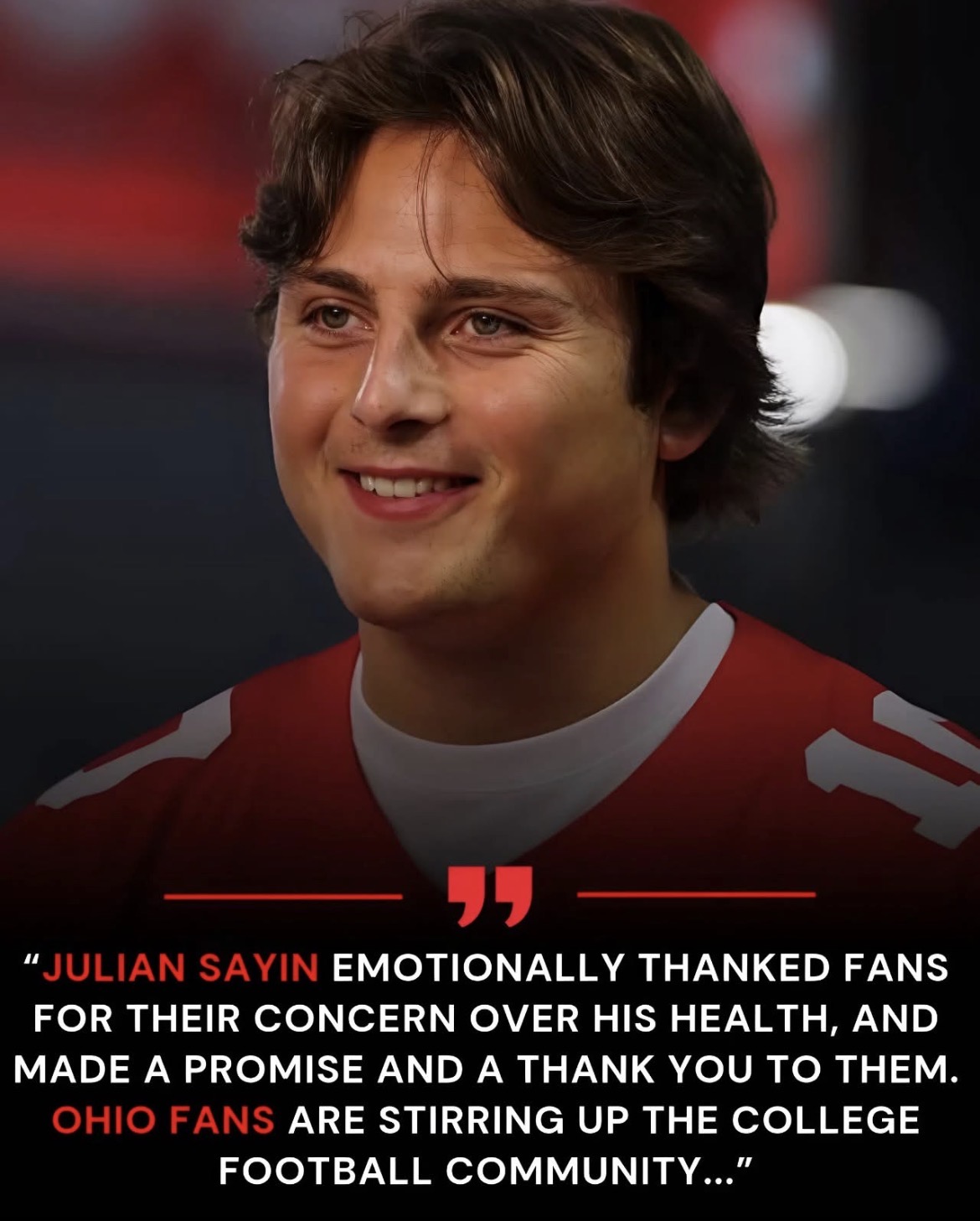 BREAKING: Ohio State QB Julian Sayin Sends Emotional Message to Fans After Health Concerns, Makes Promise as Buckeyes Nation Reacts