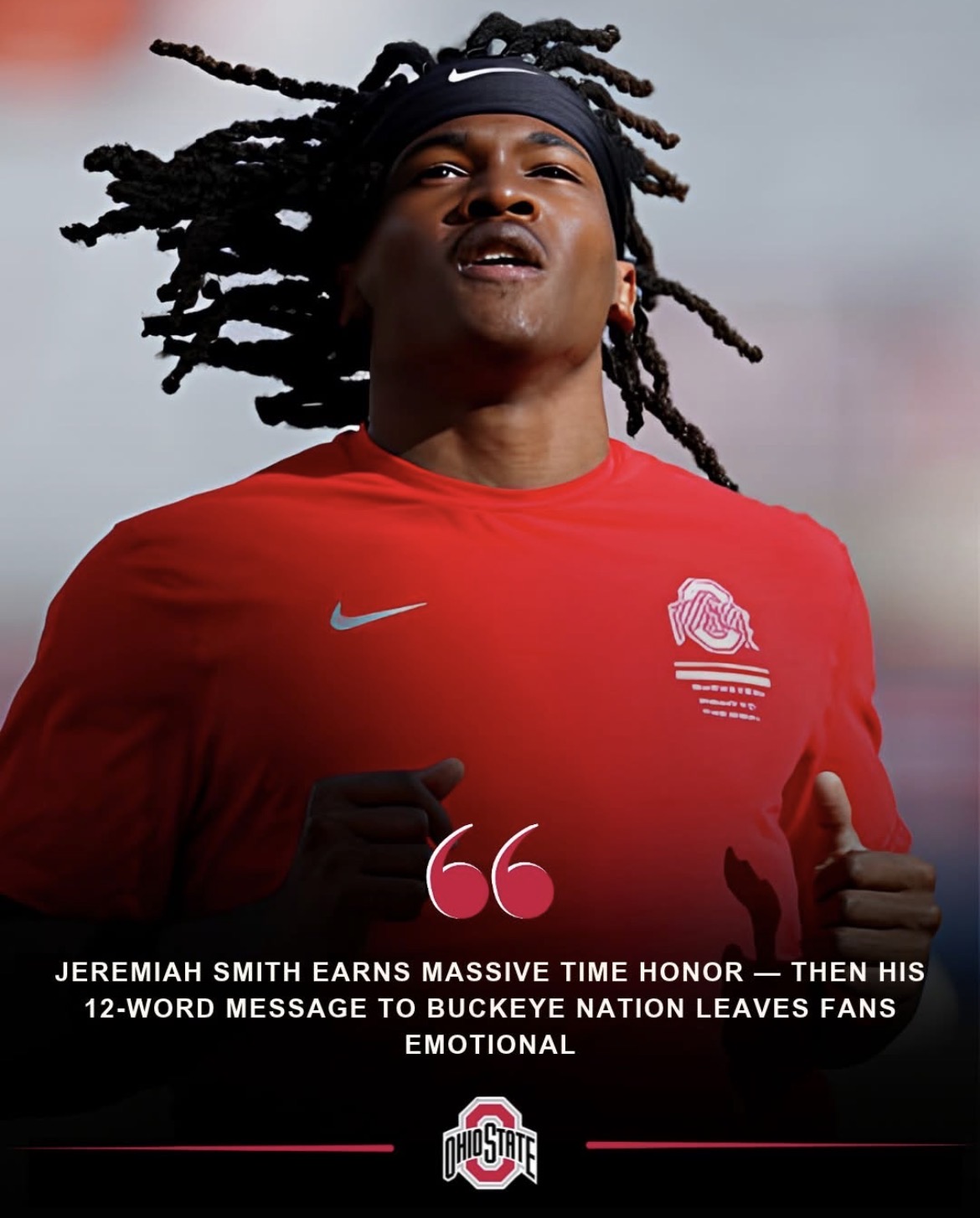 BREAKING: Ohio State Superstar Jeremiah Smith Named to TIME’s 100 Most Influential People in Sports — 12-Word Message to Buckeye Nation Steals the Spotlight
