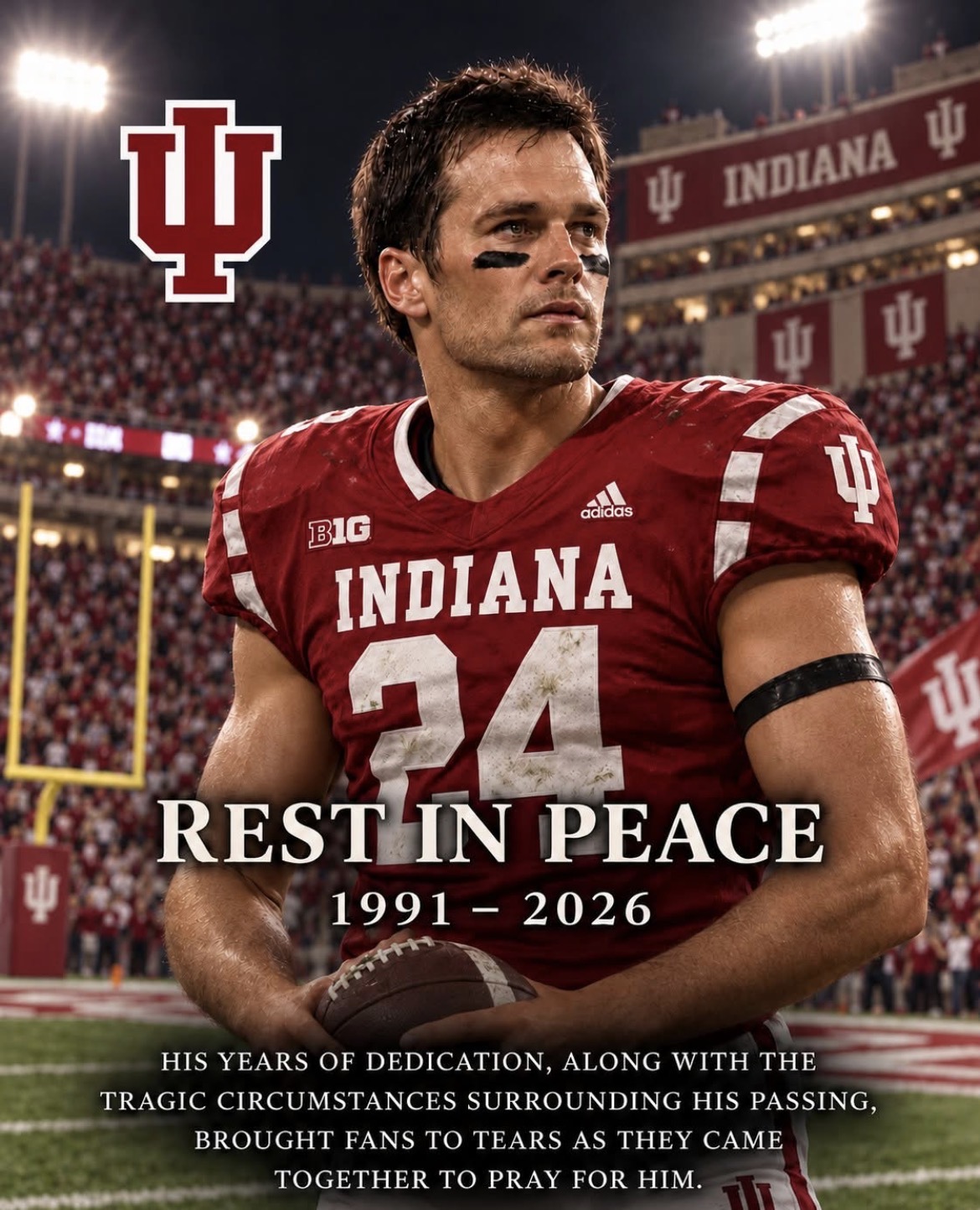 BREAKING: Former Indiana Hoosiers Football Star Reportedly Dies at 35 After Being Shot While Breaking Up Bar Fight, Leaves Behind Wife and 5-Year-Old Child