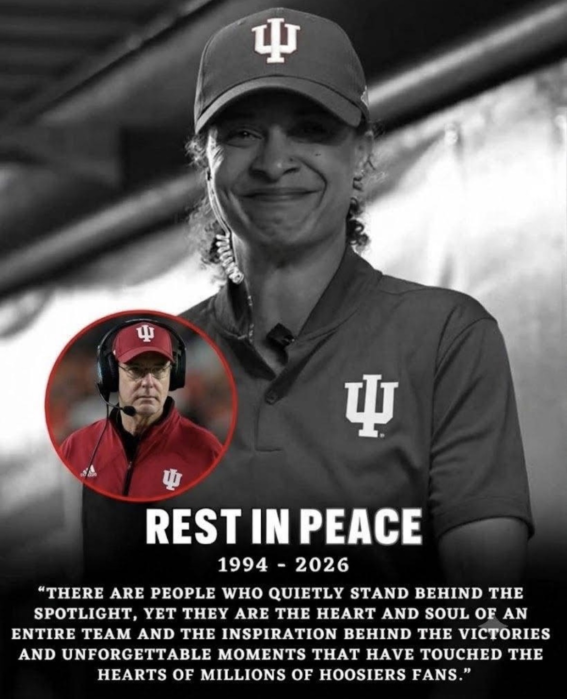 HEARTBREAKING: Indiana Hoosiers Football Mourns Loss of Longtime Staff Assistant, 32, Leaving Behind Three Young Children
